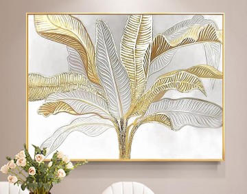 Art texture œuvres - Texture de décor de mur de feuille d’argent d’or